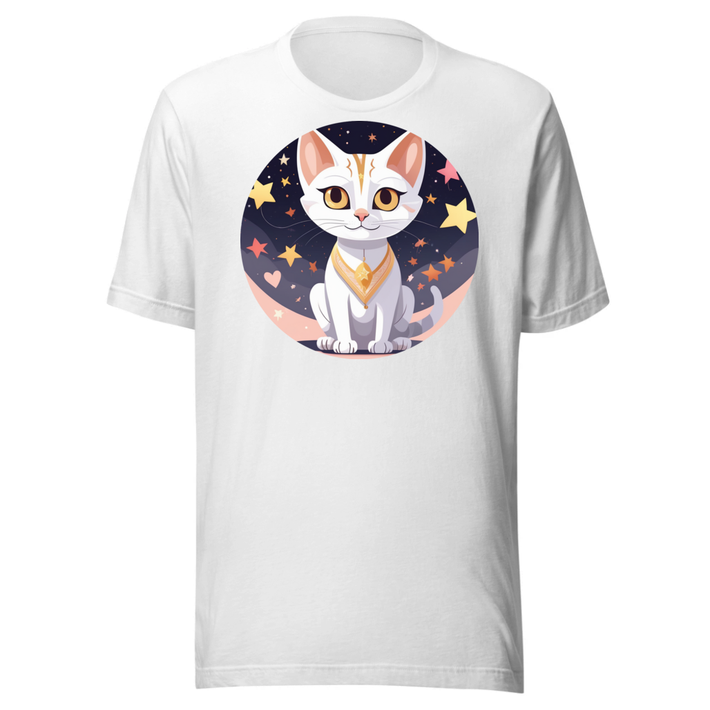 PugMug Custom White Abyssinian Cat T-Shirt