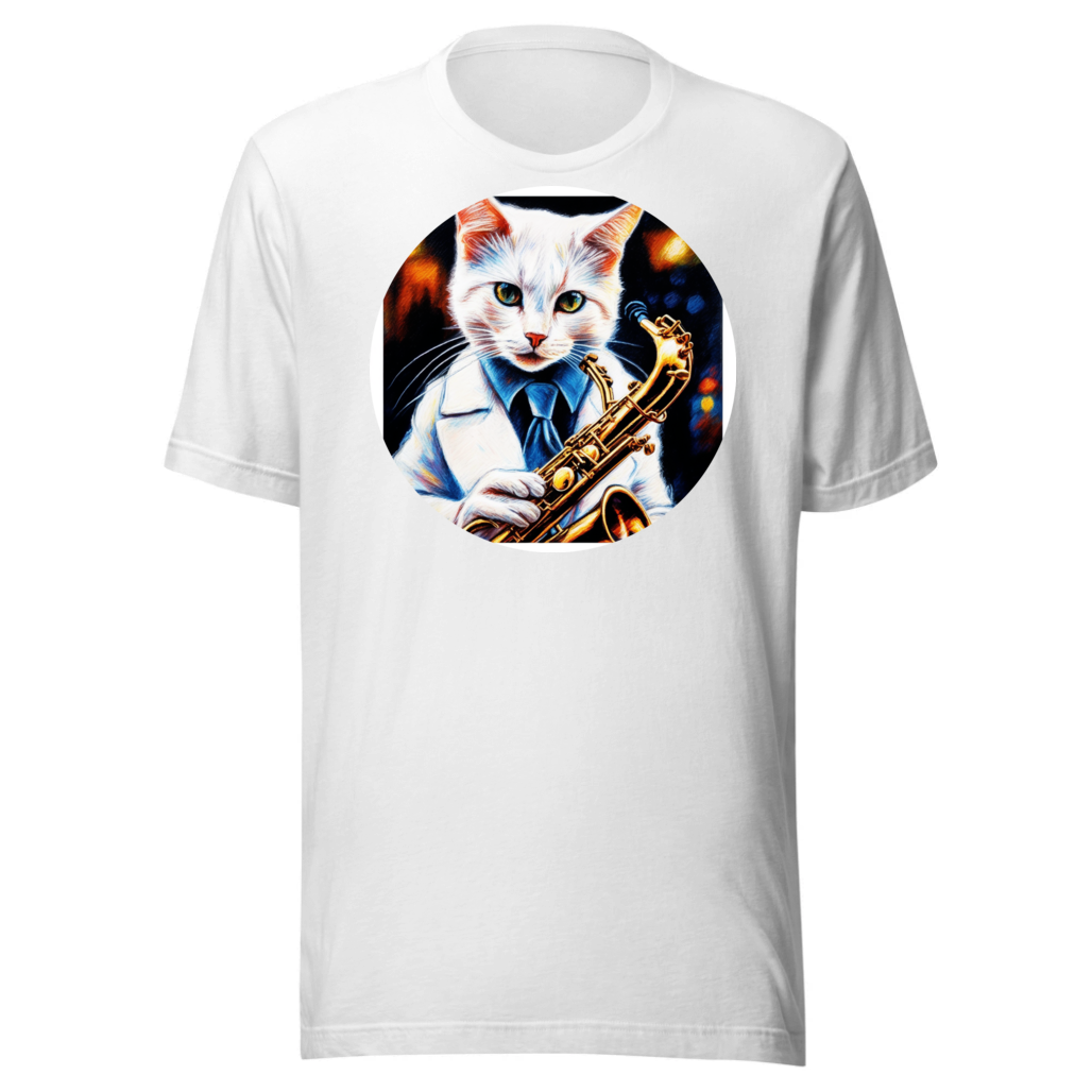 PugMug Custom White Companion Cat T-Shirt