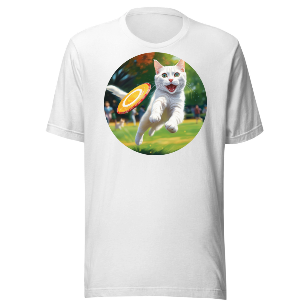 PugMug Custom White Companion Cat T-Shirt