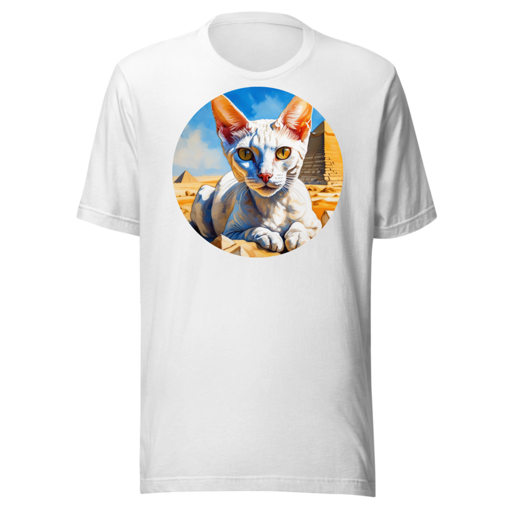 PugMug Custom White Devon Rex Cat T-Shirt