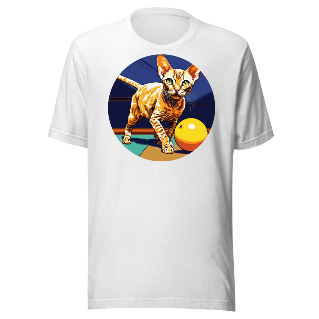 PugMug Custom Tabby Devon Rex Cat T-Shirt