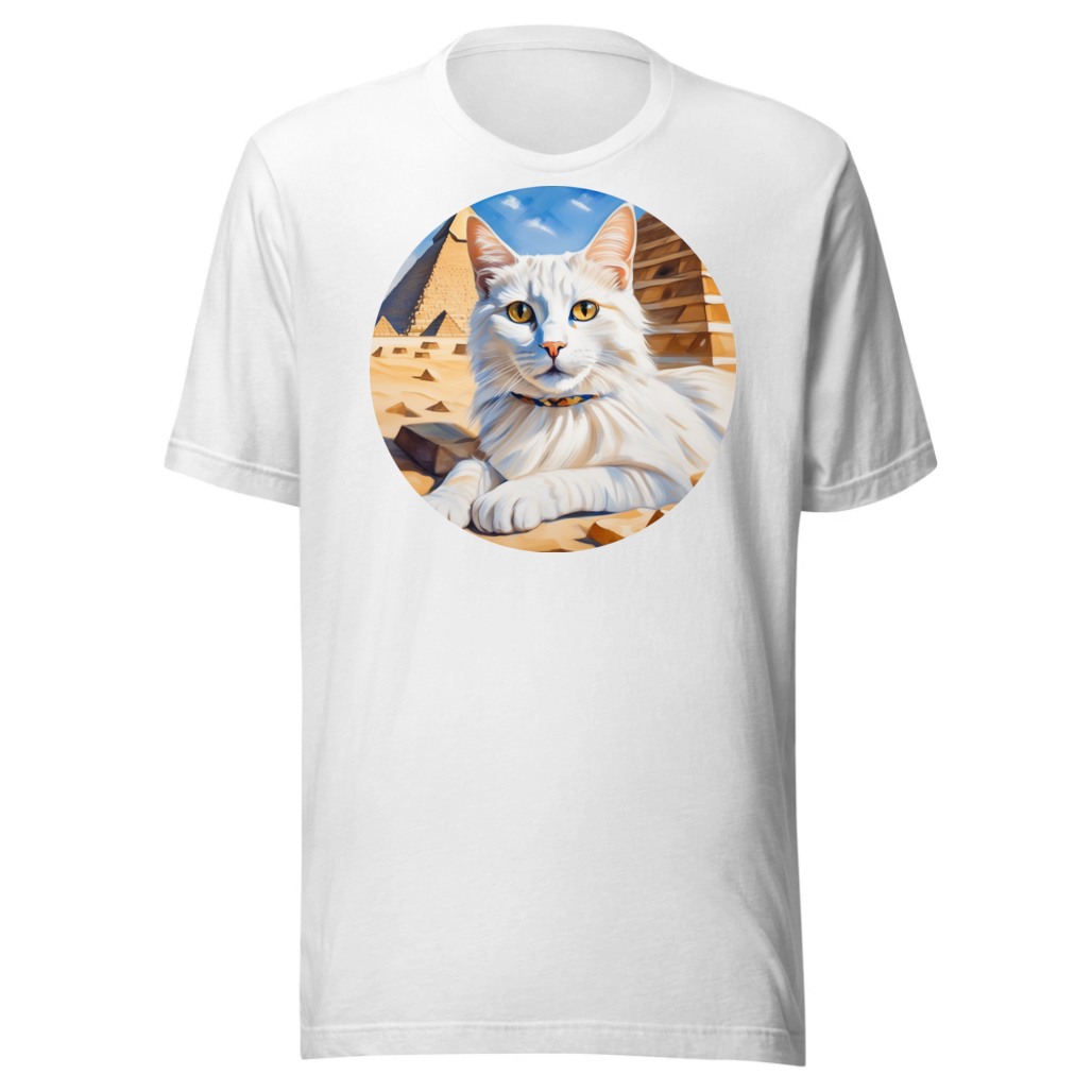 PugMug Custom White Companion Cat T-Shirt
