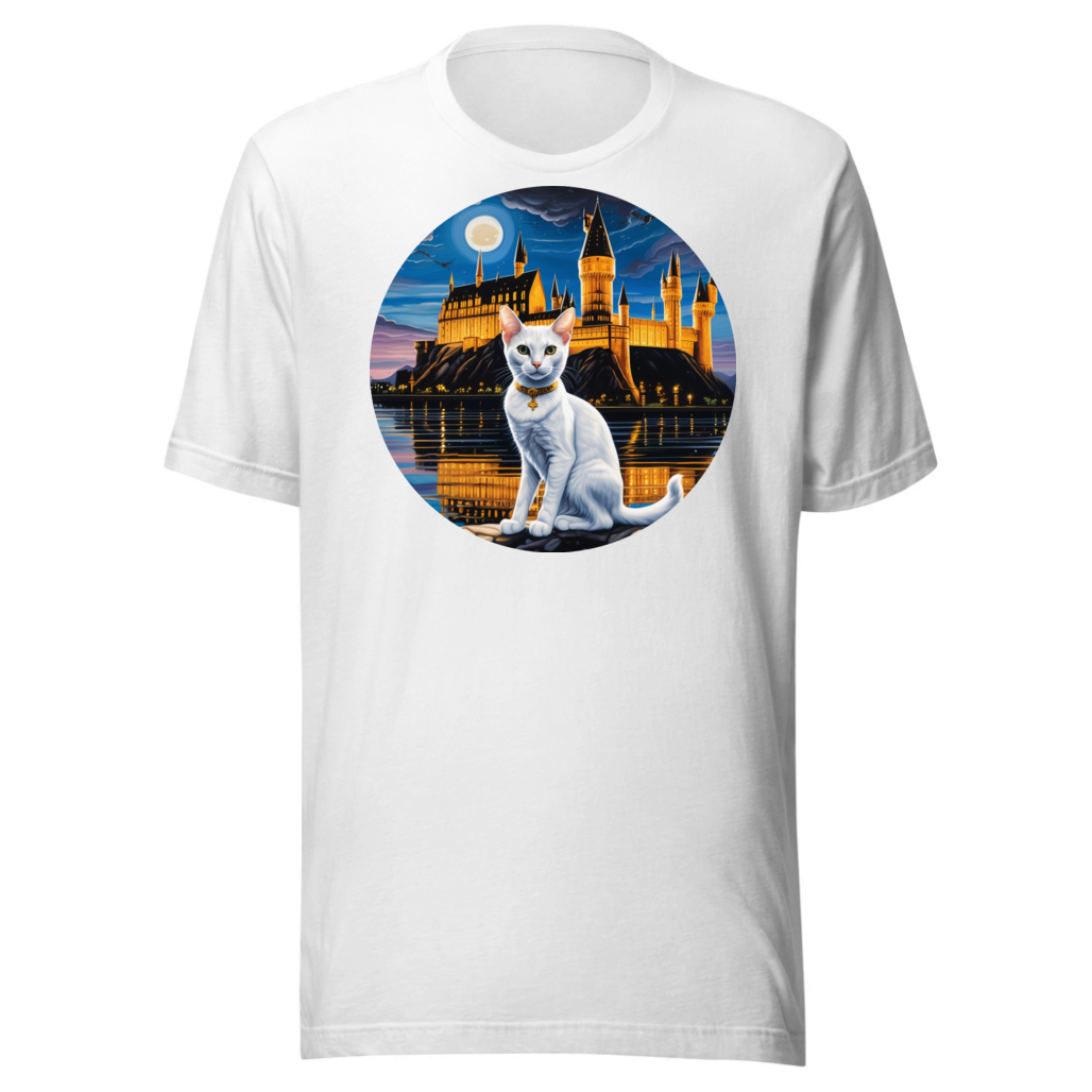 PugMug Custom White Abyssinian Cat T-Shirt