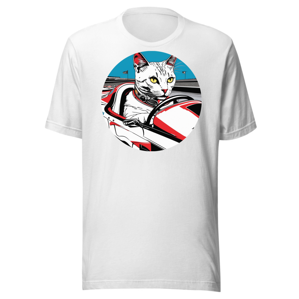 PugMug Custom White Companion Cat T-Shirt