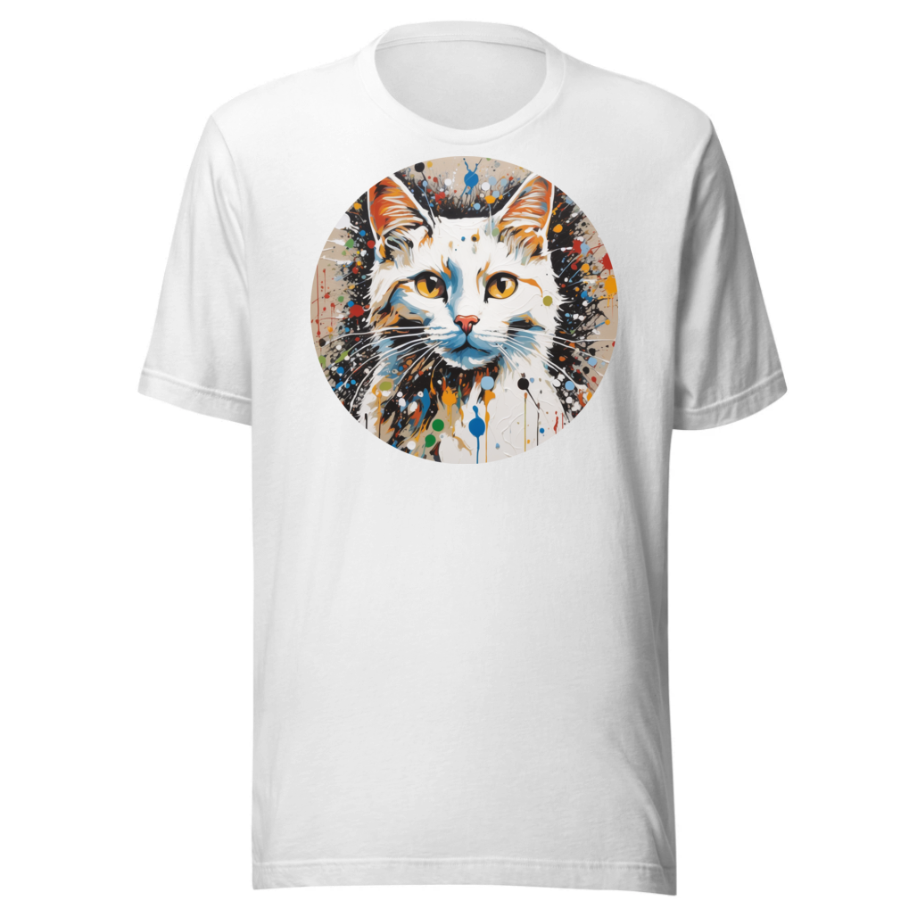 PugMug Custom White Companion Cat T-Shirt