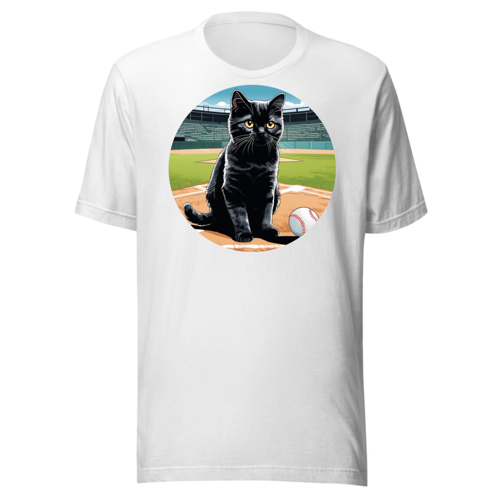 PugMug Custom Black Scottish Fold Cat T-Shirt