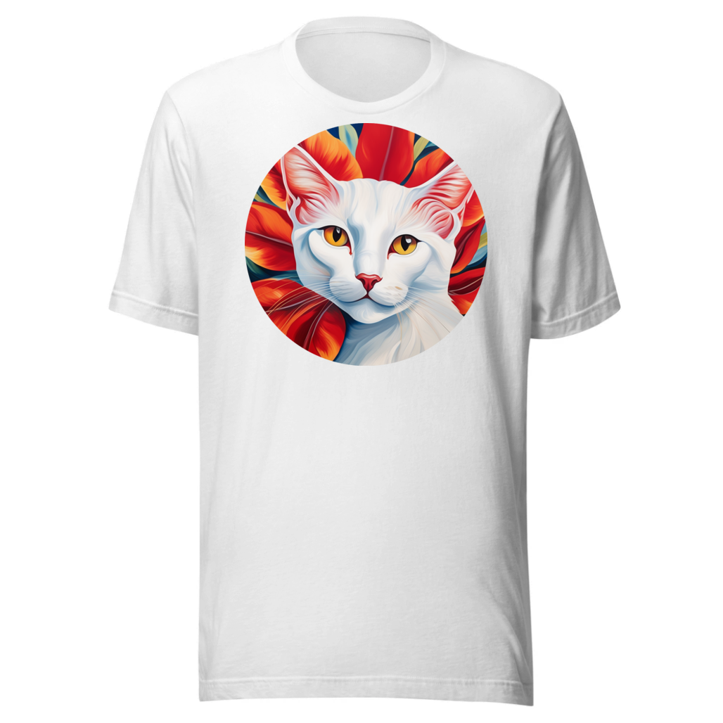 PugMug Custom White Companion Cat T-Shirt
