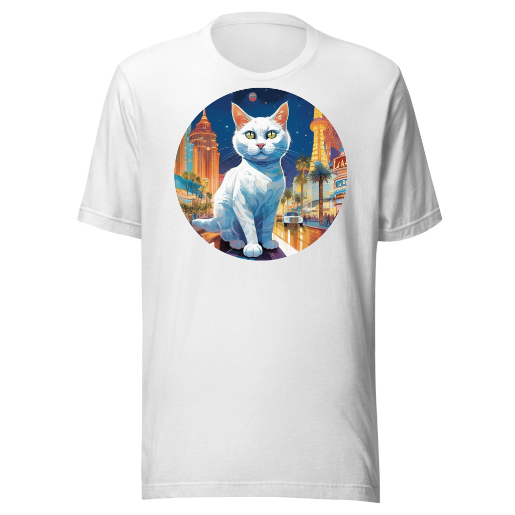 PugMug Custom White Companion Cat T-Shirt
