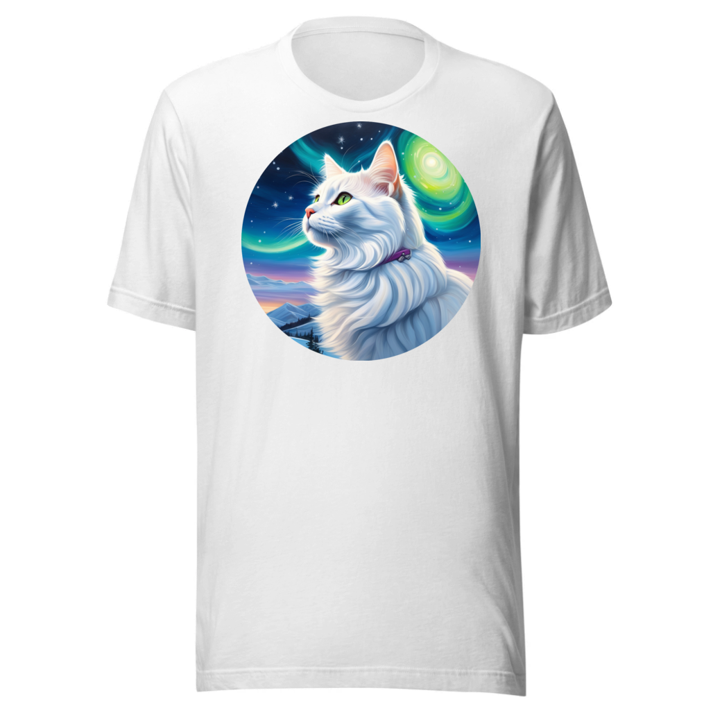PugMug Custom White Companion Cat T-Shirt