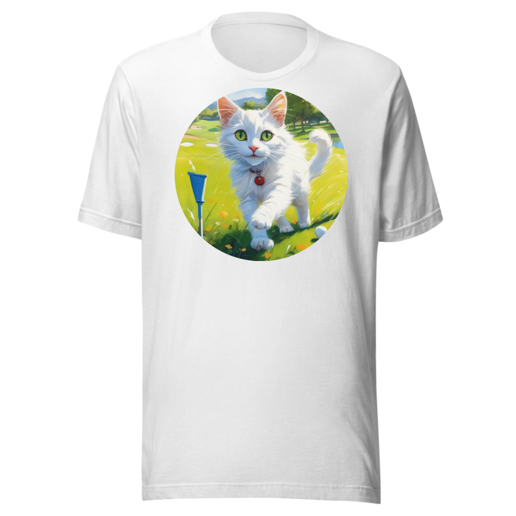PugMug Custom White Companion Cat T-Shirt