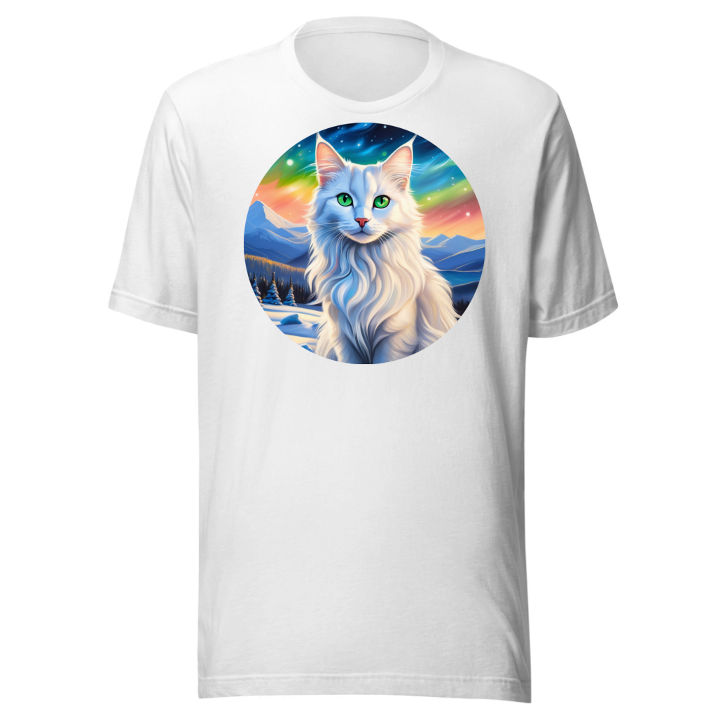 PugMug Custom White Companion Cat T-Shirt