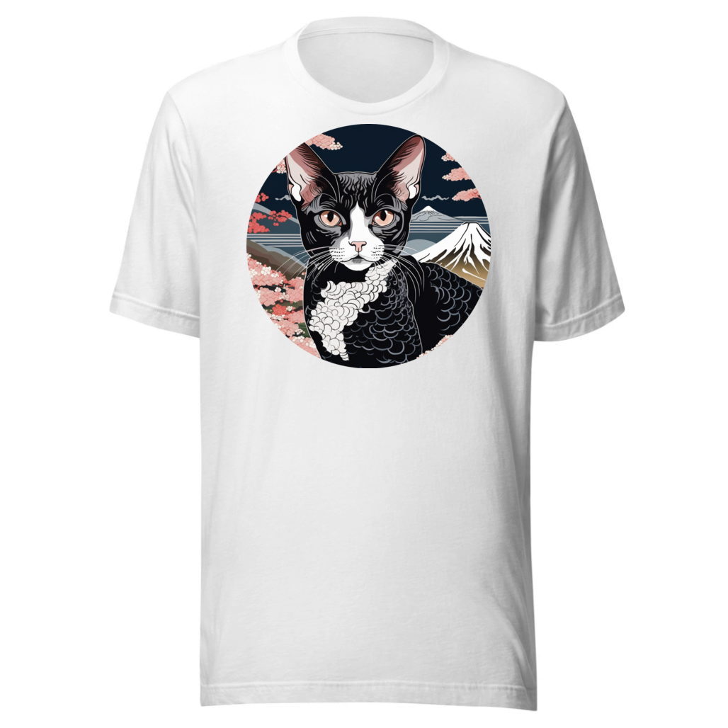 PugMug Custom Black Devon Rex Cat T-Shirt