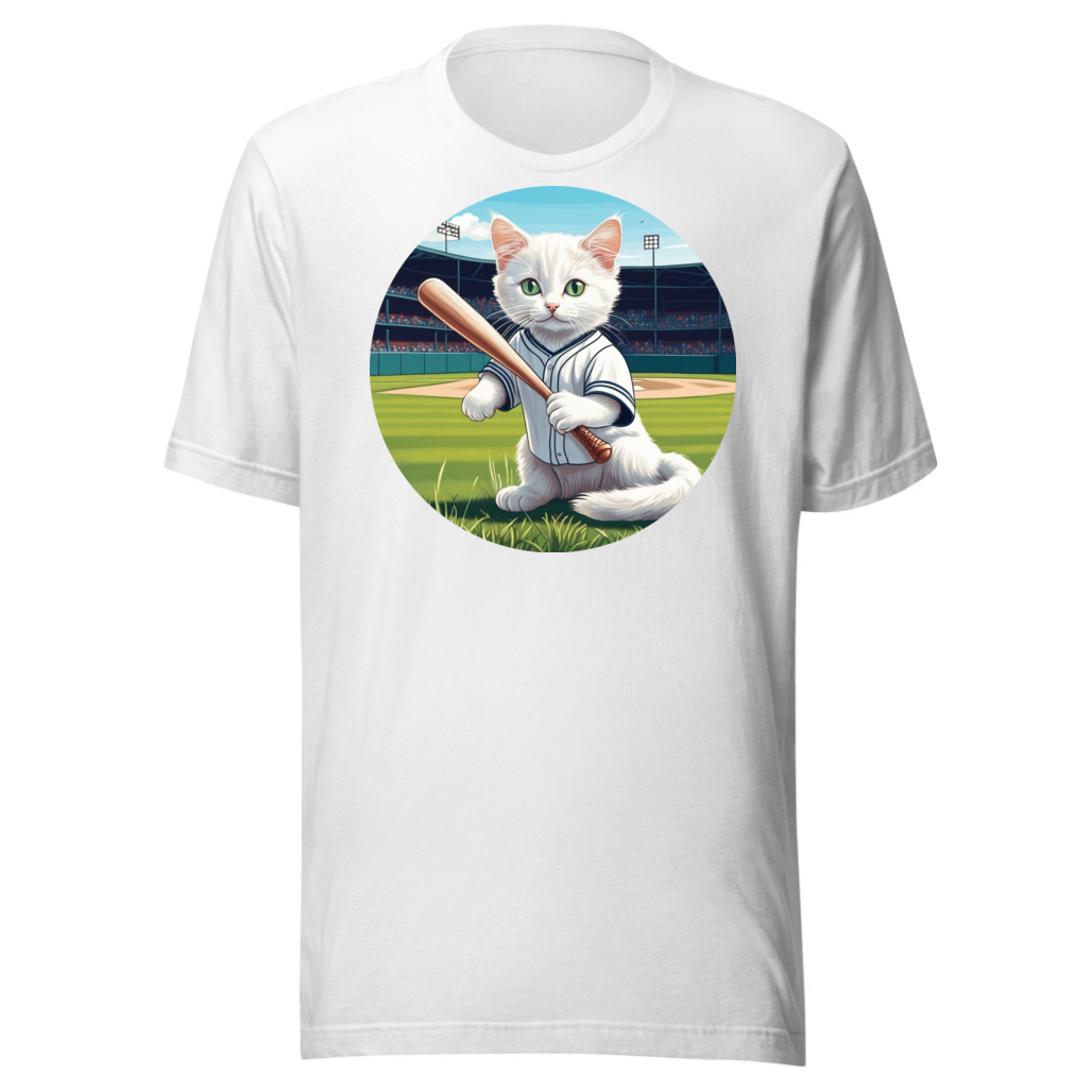 PugMug Custom White Companion Cat T-Shirt