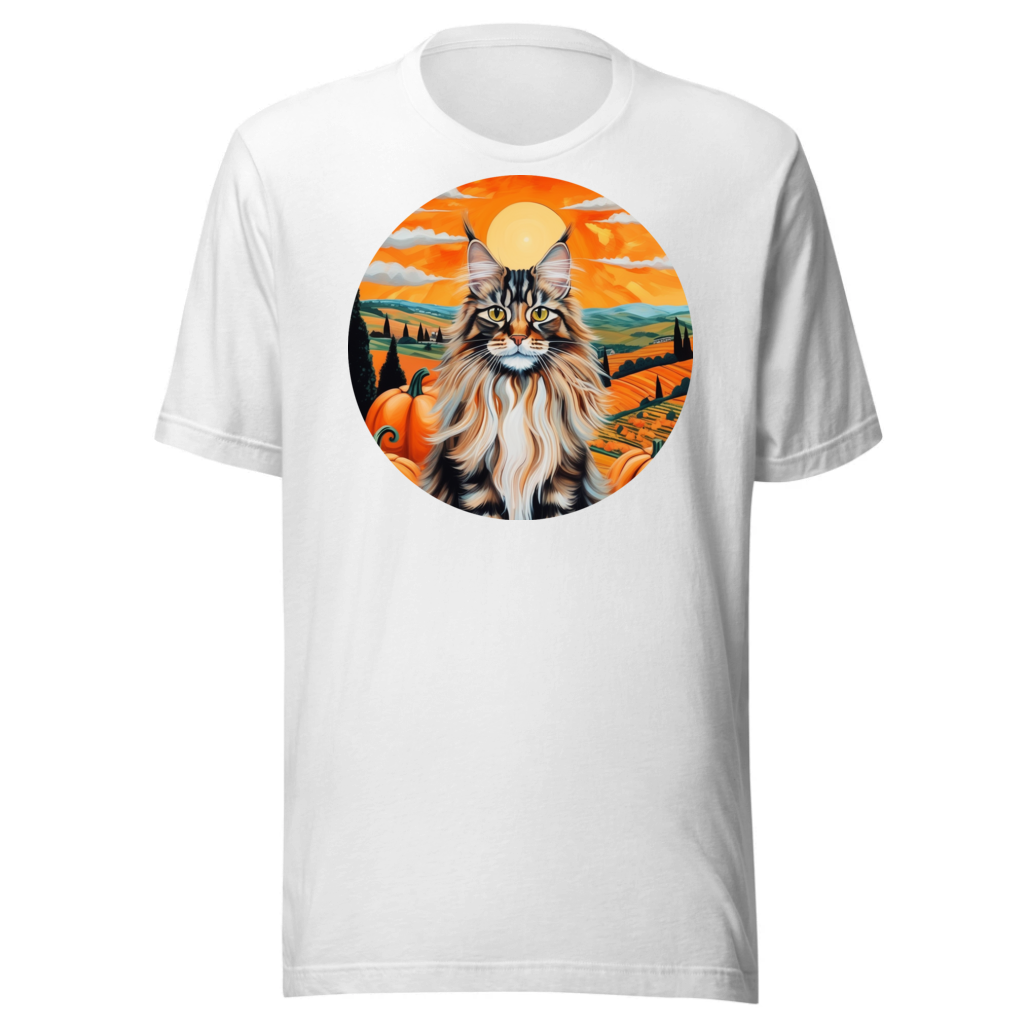 PugMug Custom Tabby Maine Coon Cat T-Shirt