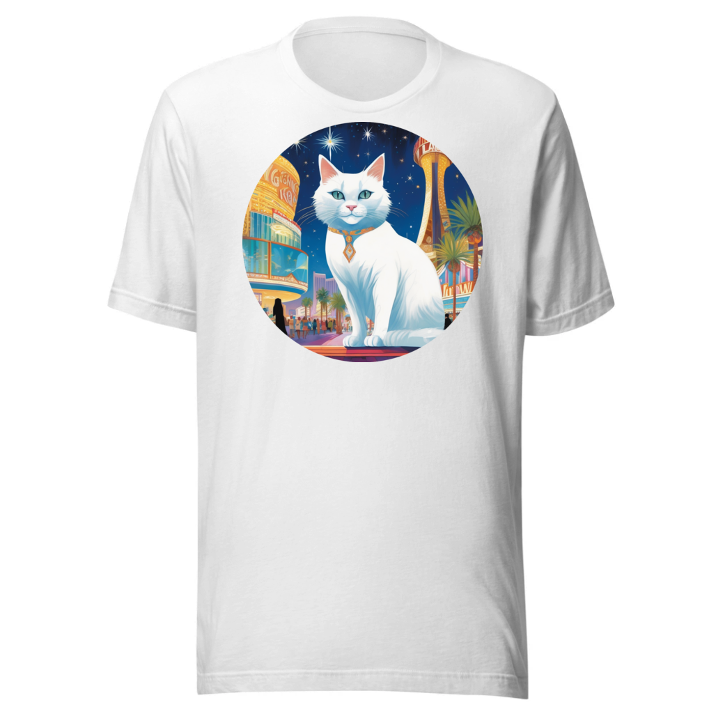 PugMug Custom White Companion Cat T-Shirt