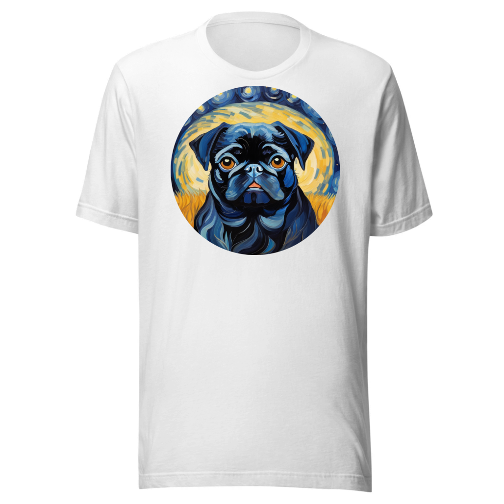 PugMug Custom Black Pug T-Shirt