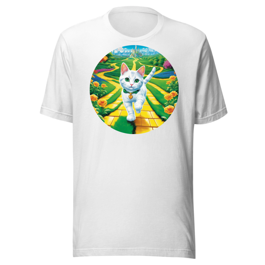 PugMug Custom White Companion Cat T-Shirt