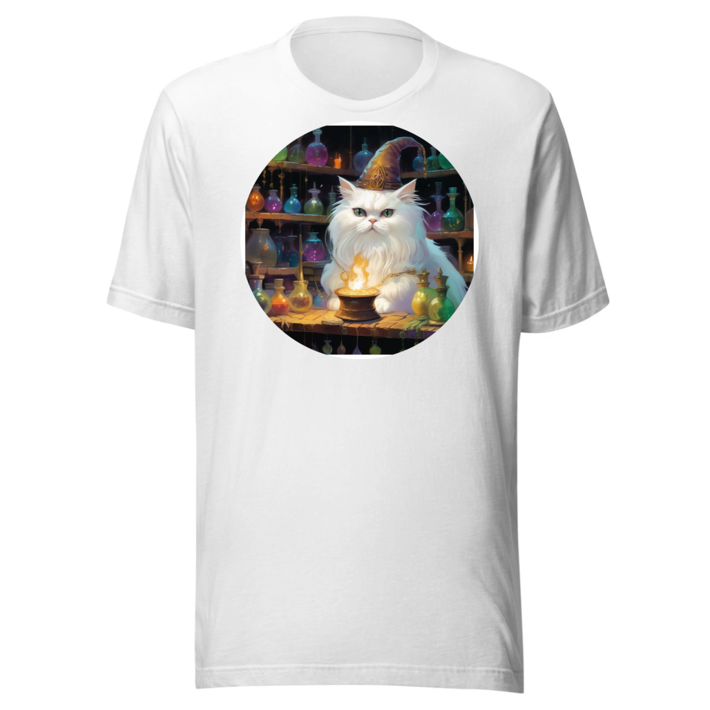 PugMug Custom White Persian Cat T-Shirt