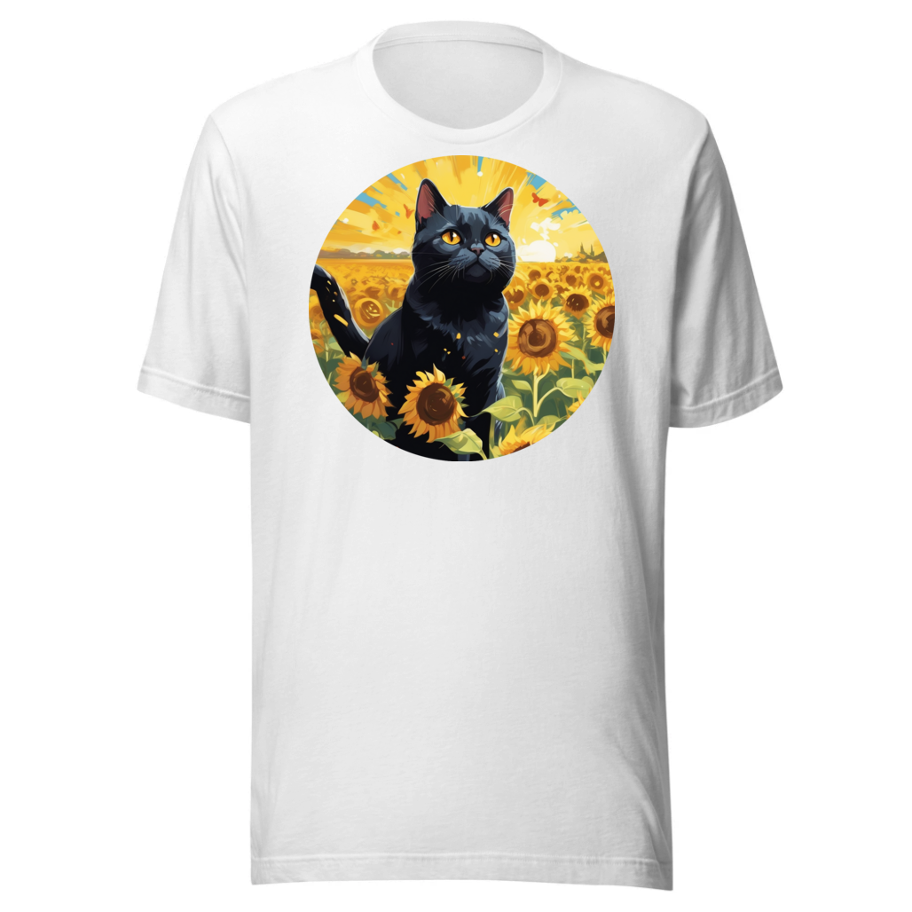 PugMug Custom Black British Shorthair Cat T-Shirt