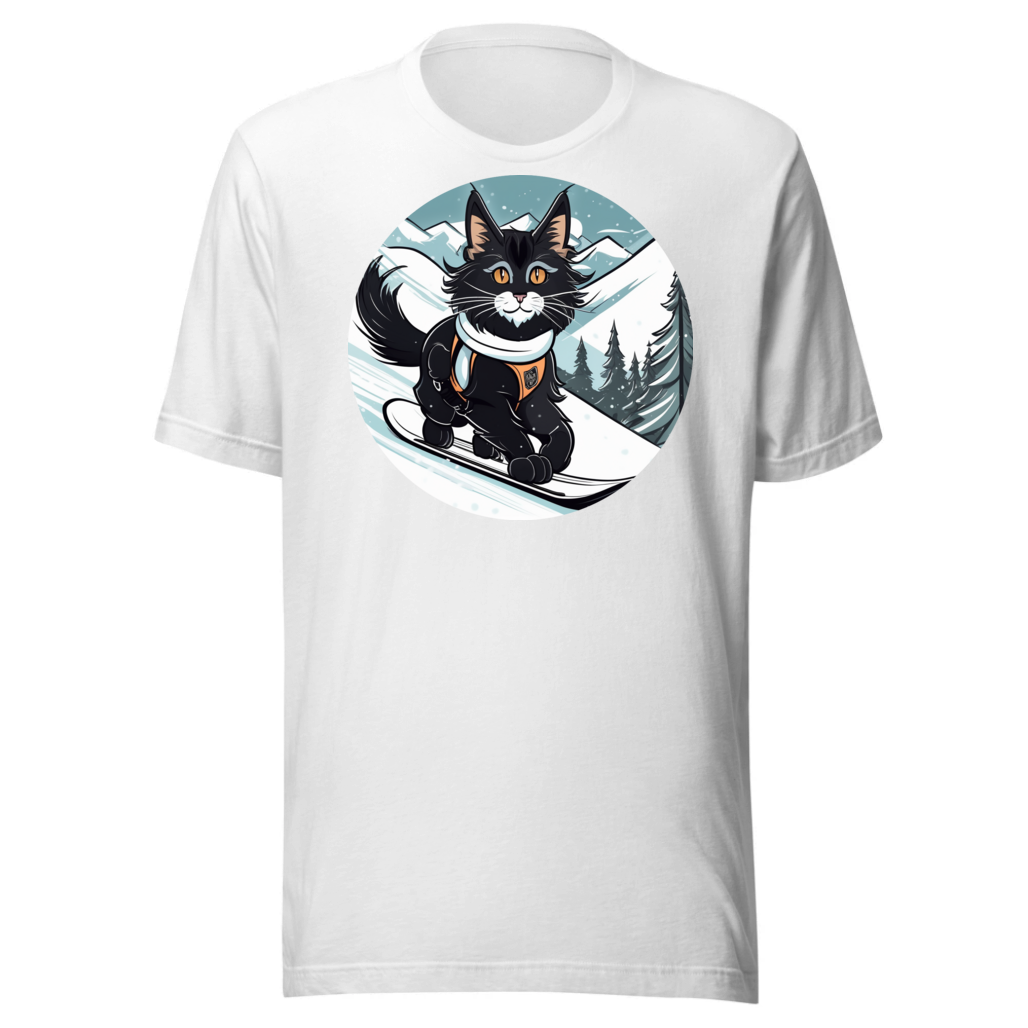 PugMug Custom Black Maine Coon Cat T-Shirt