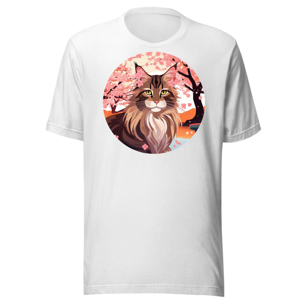 PugMug Custom Tabby Maine Coon Cat T-Shirt