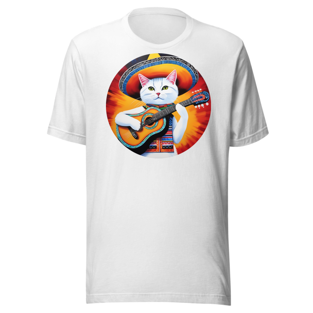 PugMug Custom White Companion Cat T-Shirt
