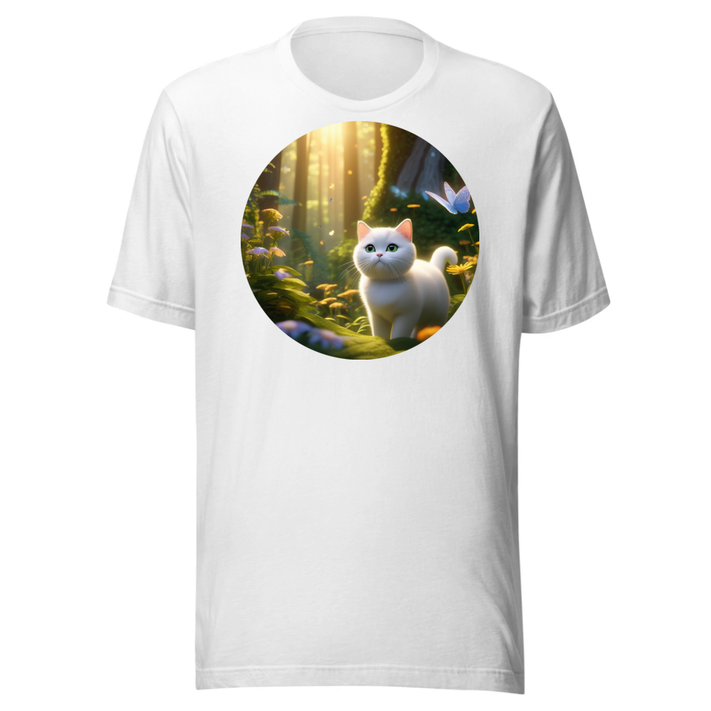 PugMug Custom White British Shorthair Cat T-Shirt