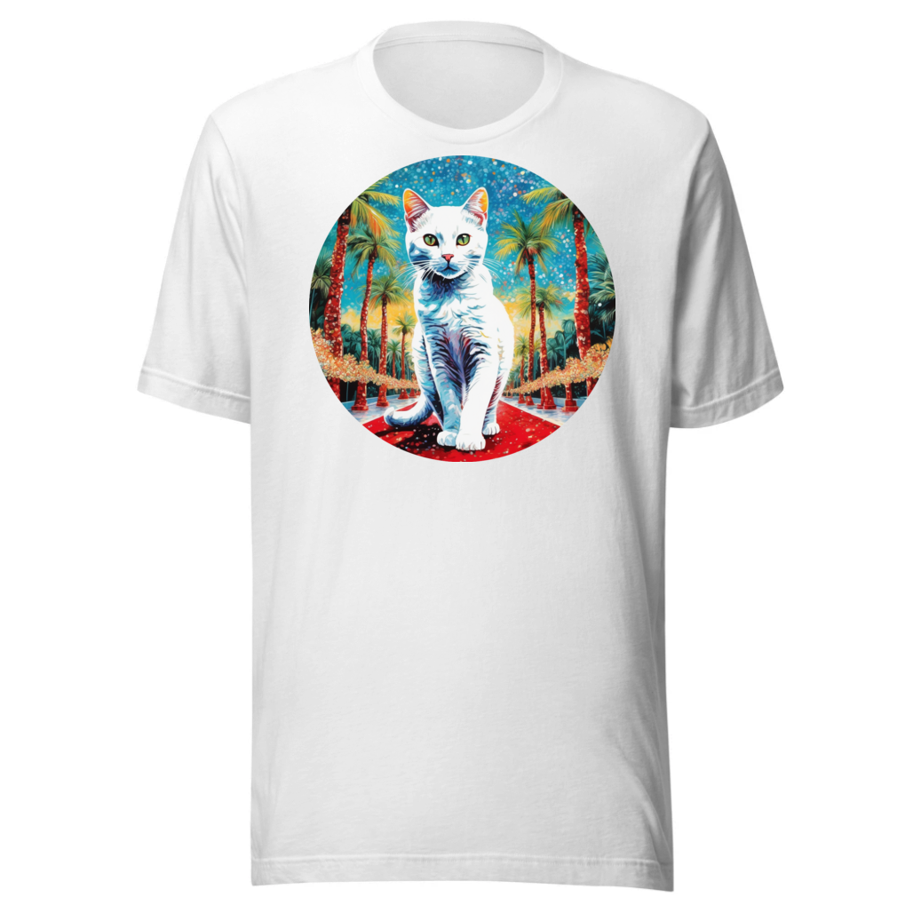 PugMug Custom White Companion Cat T-Shirt