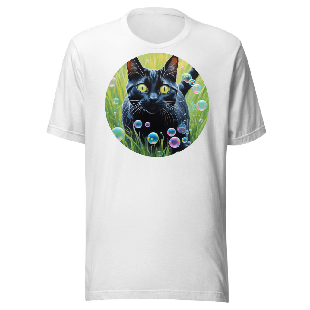 PugMug Custom Black American Shorthair Cat T-Shirt