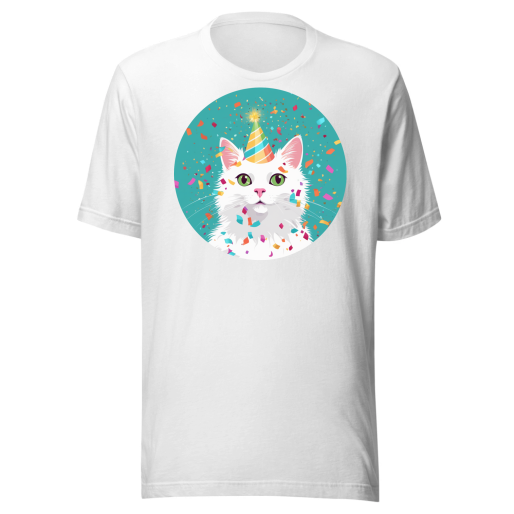 PugMug Custom White Companion Cat T-Shirt