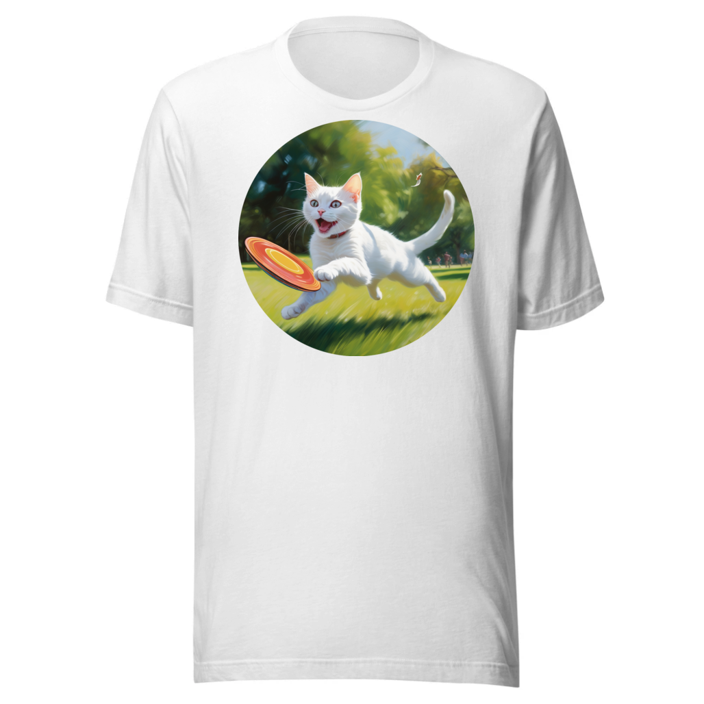 PugMug Custom White Companion Cat T-Shirt