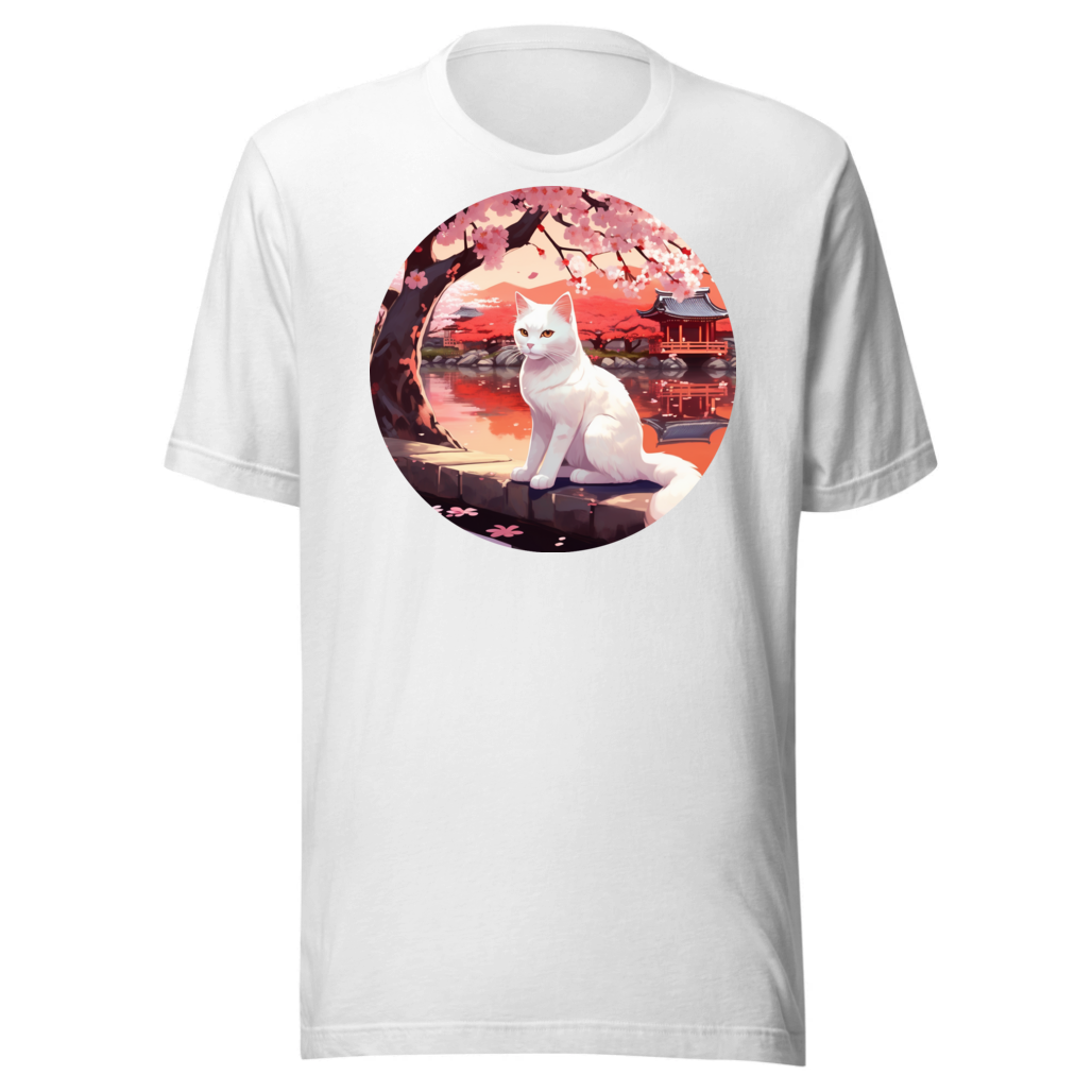 PugMug Custom White Companion Cat T-Shirt