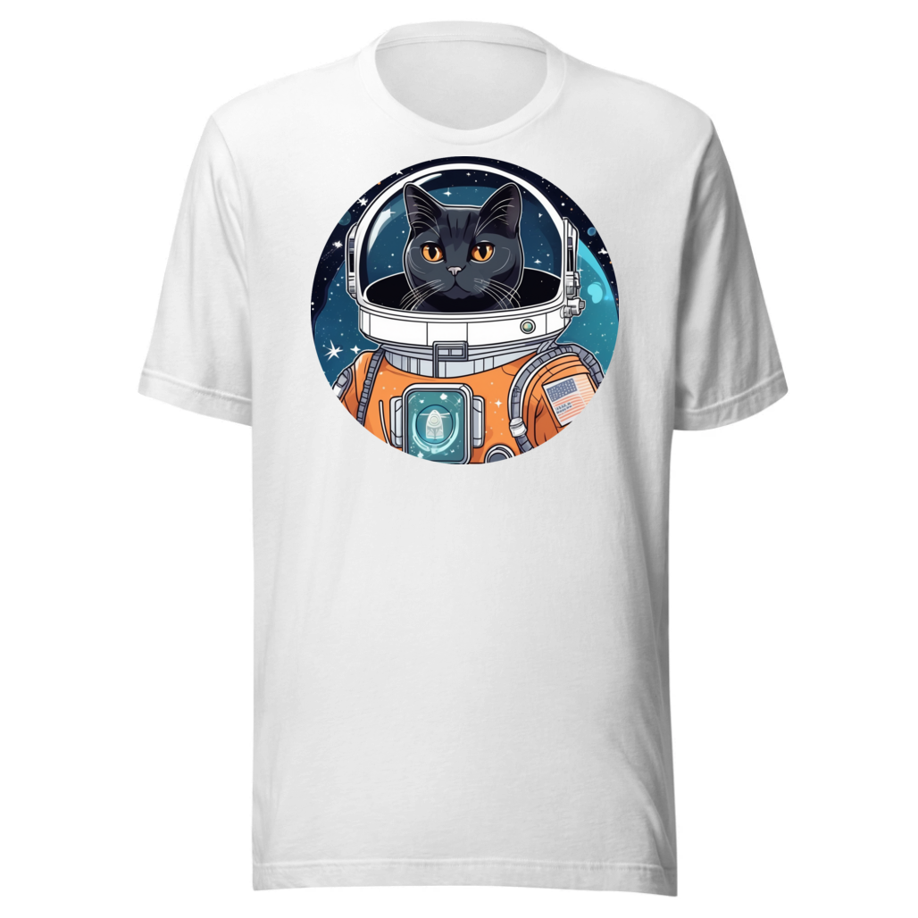 PugMug Custom Black British Shorthair Cat T-Shirt