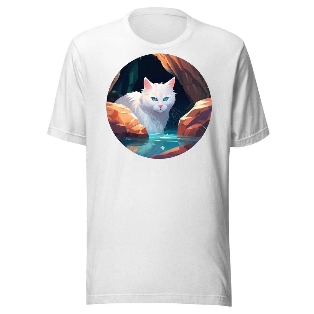 PugMug Custom White Companion Cat T-Shirt