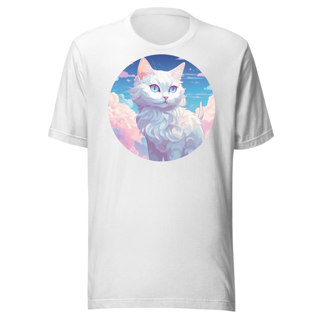 PugMug Custom White Companion Cat T-Shirt