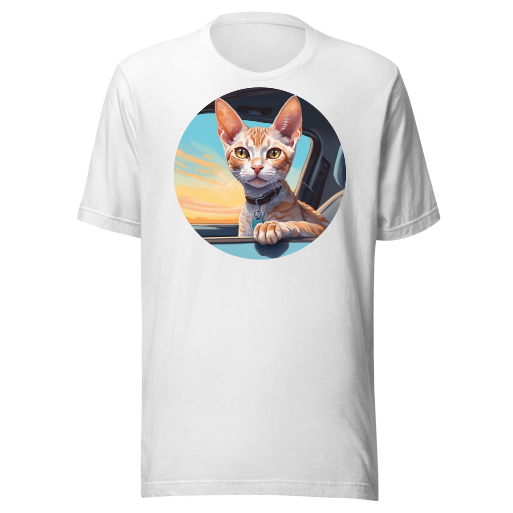 PugMug Custom Tabby Devon Rex Cat T-Shirt