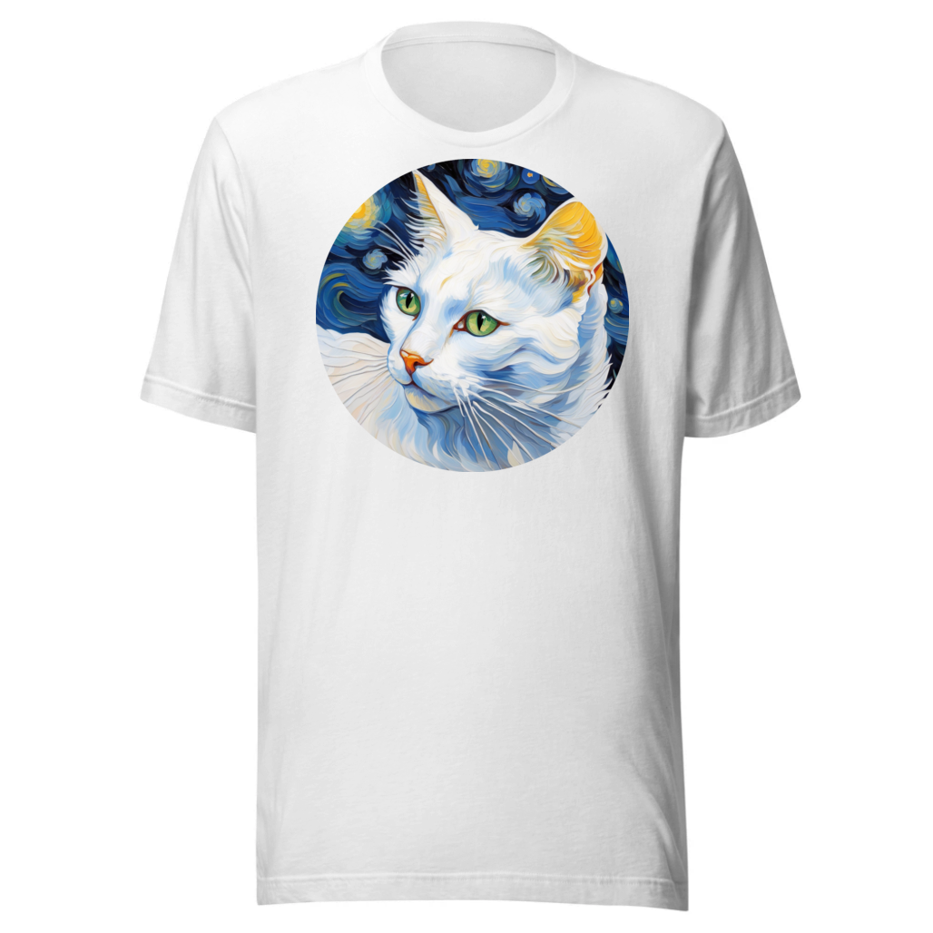 PugMug Custom White Companion Cat T-Shirt