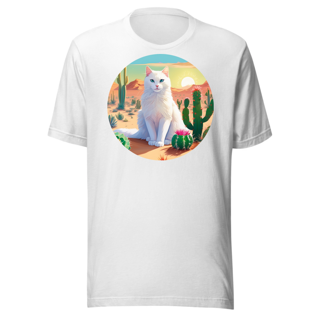 PugMug Custom White Companion Cat T-Shirt