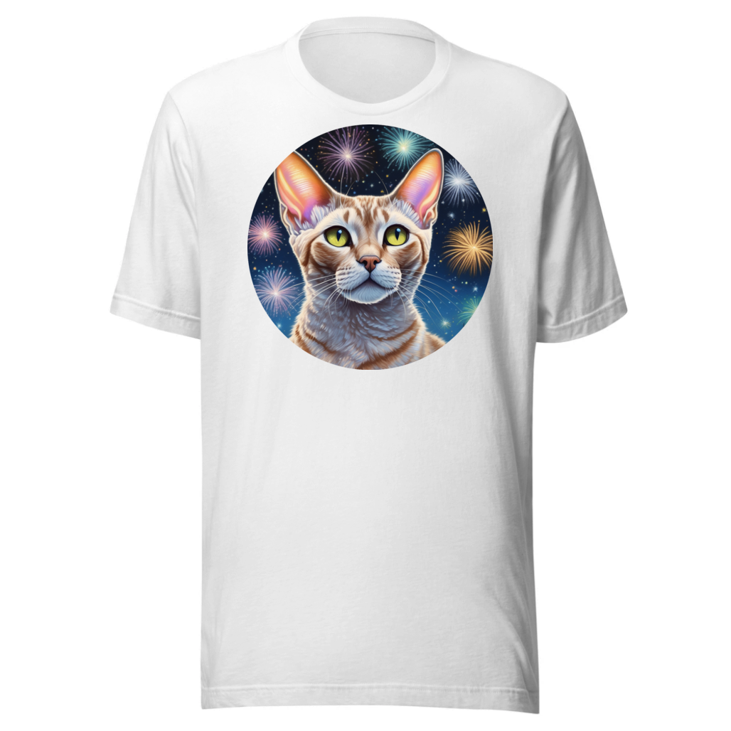 PugMug Custom Tabby Devon Rex Cat T-Shirt