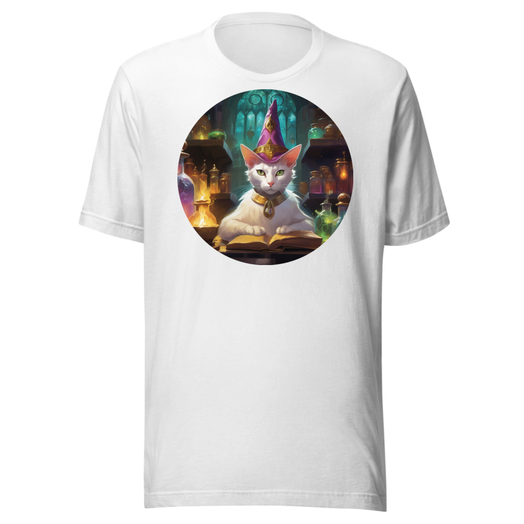 PugMug Custom White Abyssinian Cat T-Shirt