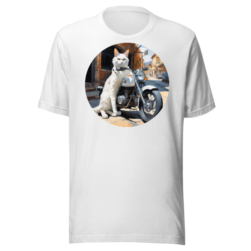PugMug Custom White Companion Cat T-Shirt