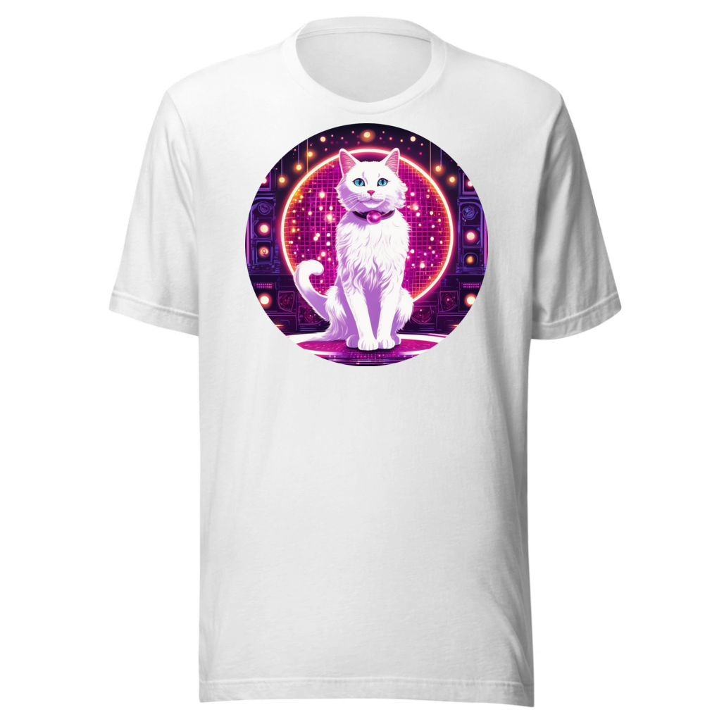 PugMug Custom White Companion Cat T-Shirt