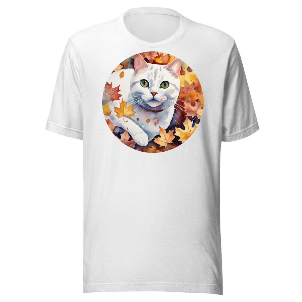 PugMug Custom White British Shorthair Cat T-Shirt