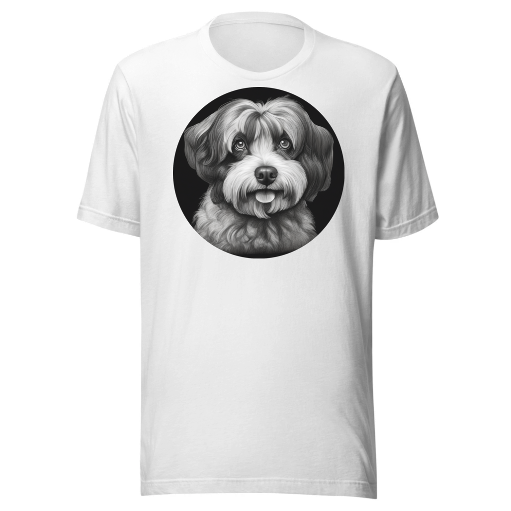 PugMug Custom Black-and-white Havanese Dog T-Shirt