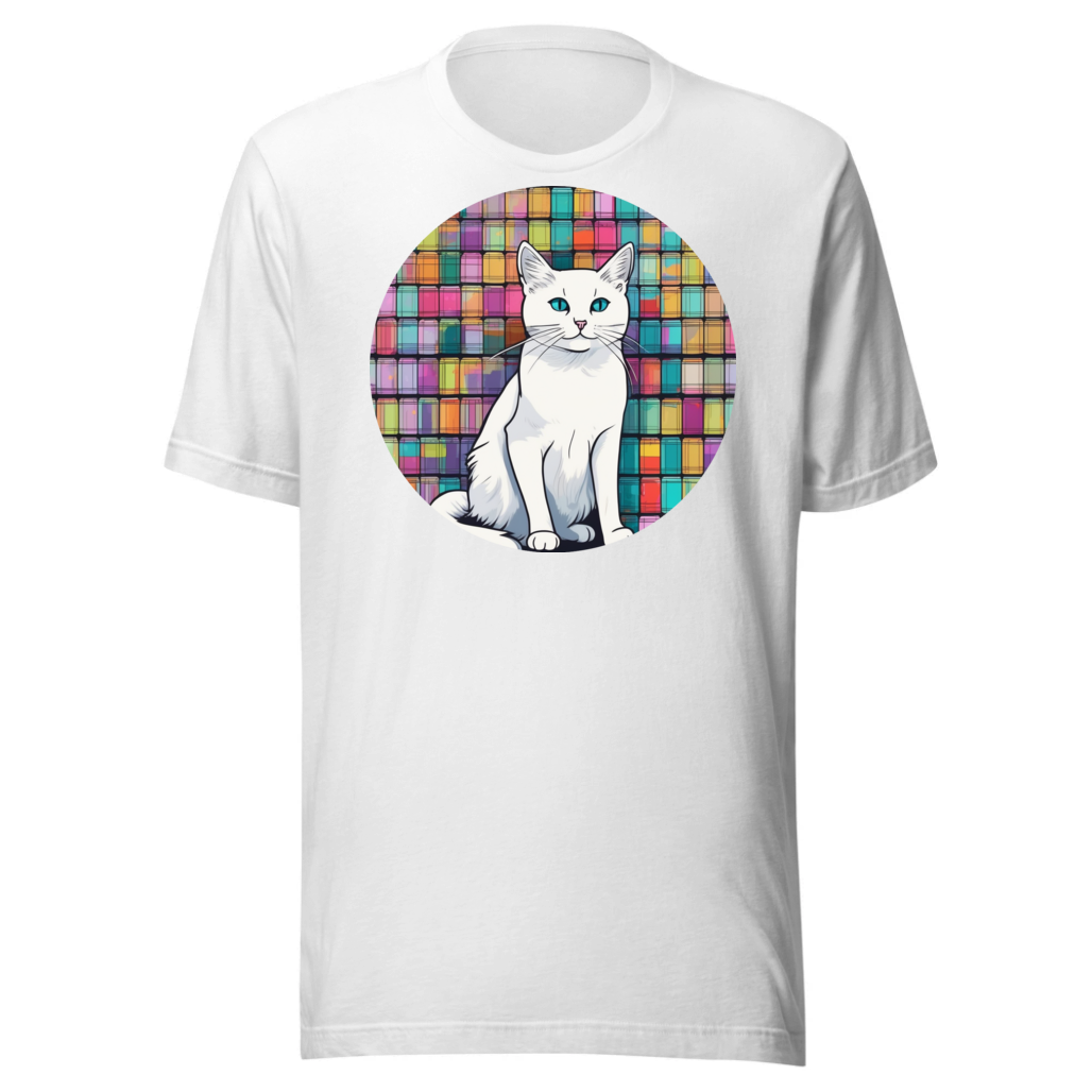 PugMug Custom White Companion Cat T-Shirt
