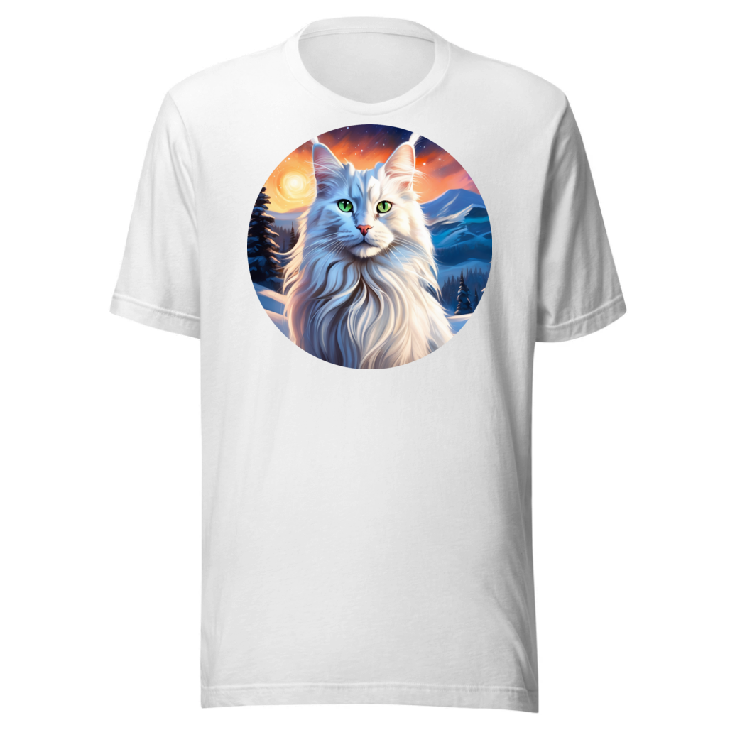 PugMug Custom White Maine Coon Cat T-Shirt