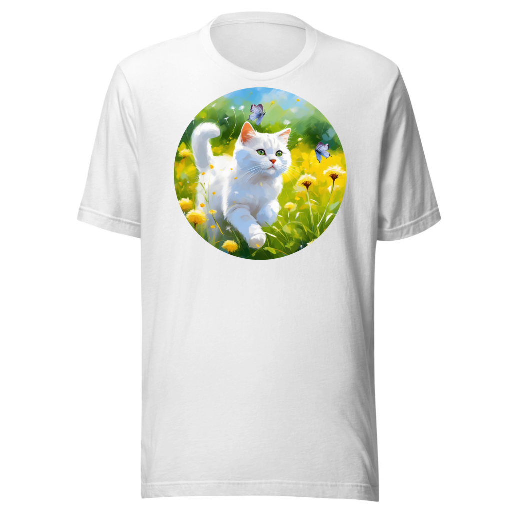 PugMug Custom White British Shorthair Cat T-Shirt