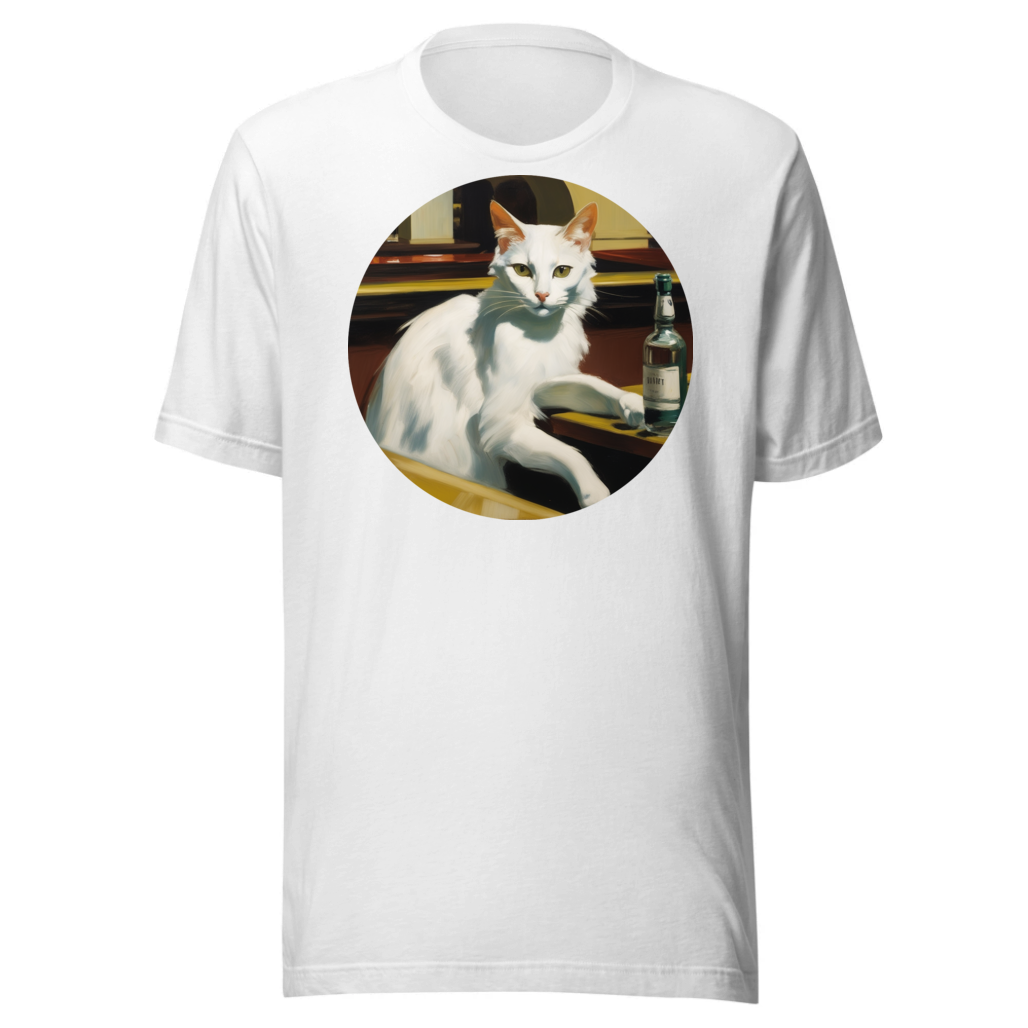 PugMug Custom White Companion Cat T-Shirt