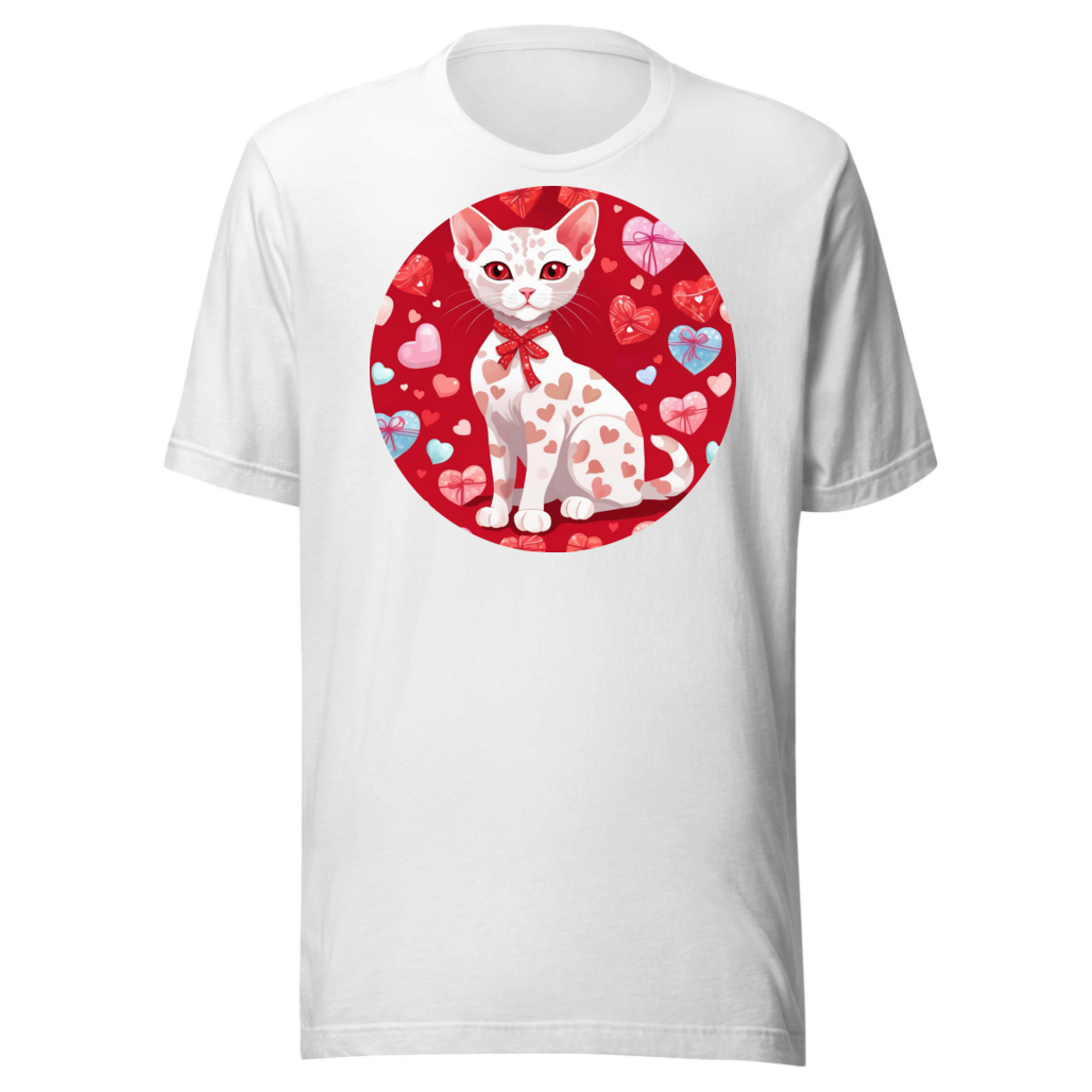 PugMug Custom White Devon Rex Cat T-Shirt