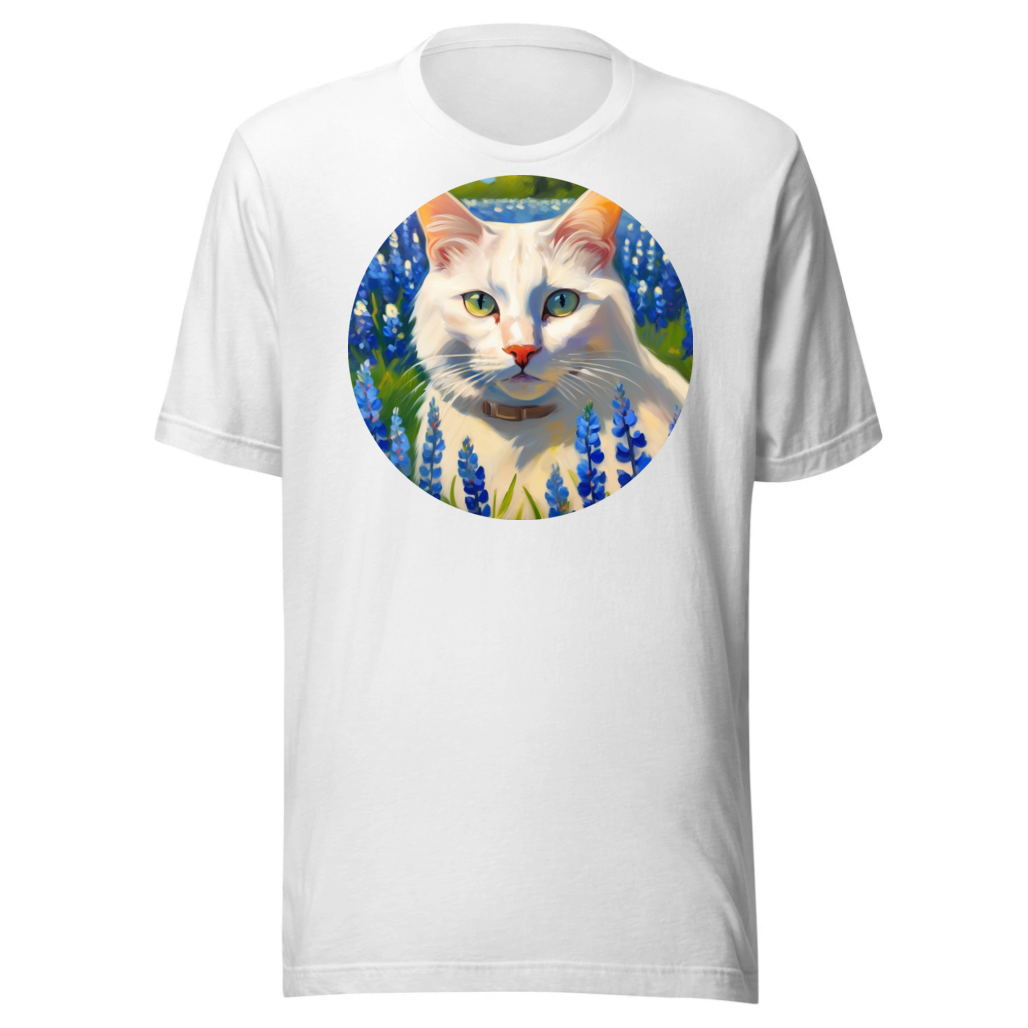 PugMug Custom White Companion Cat T-Shirt